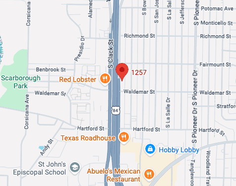 Texas Hail & Dent location map — 1257 S. Danville, Abilene TX